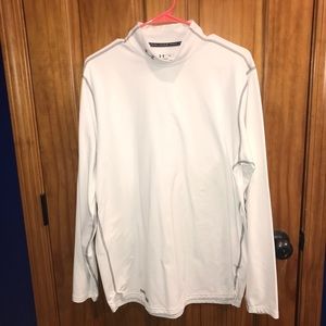 UA mock neck in white